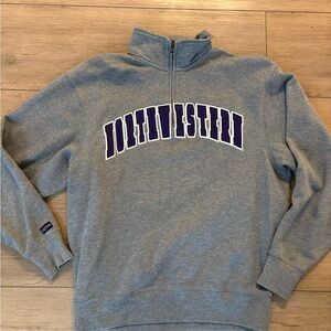 Jansport Gray Northwestern Zip-Up Sweater